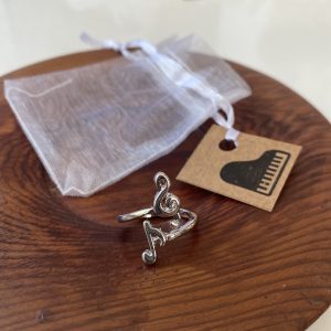 Anillo llave de sol y corchea