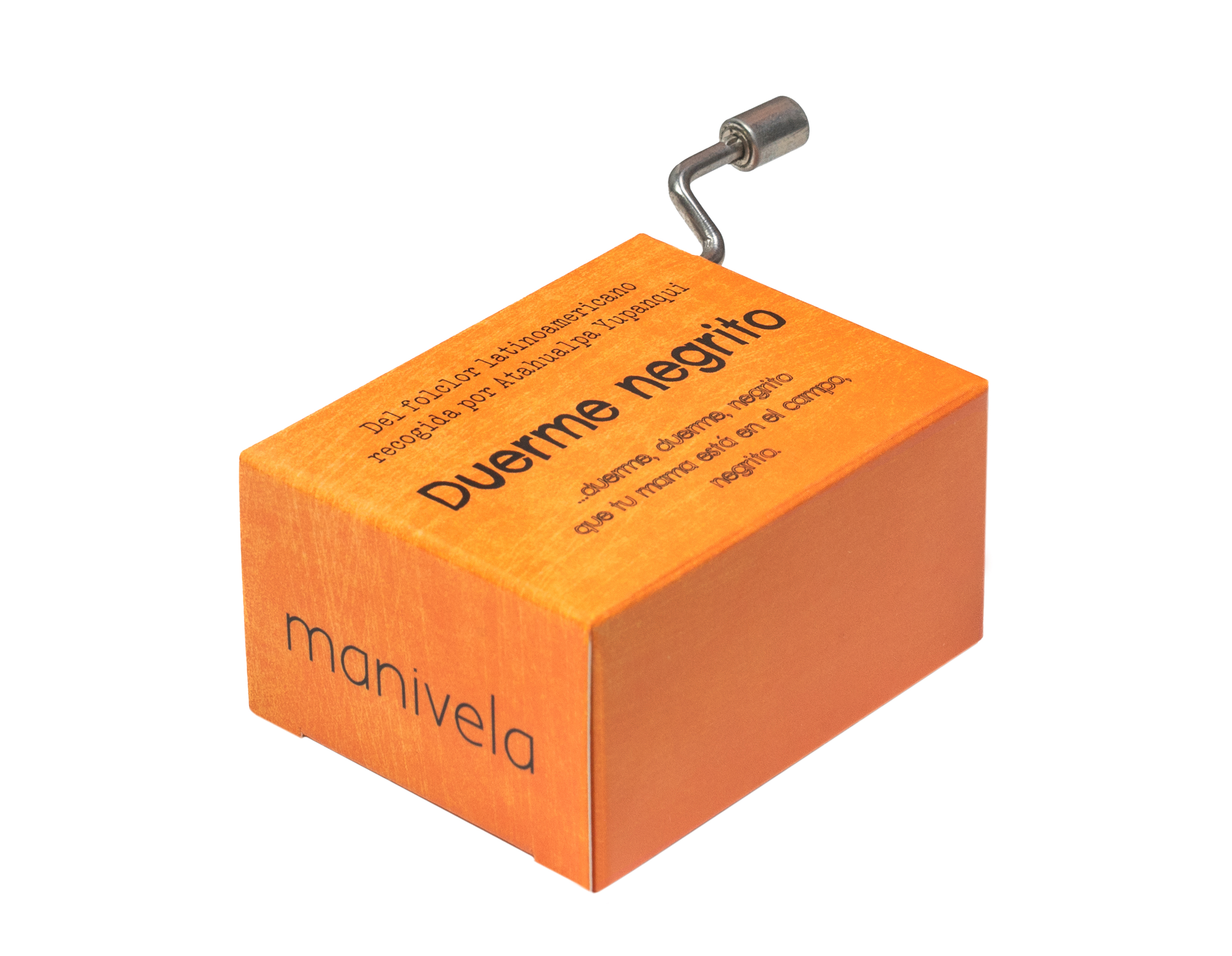 Caja Musical Duerme negrito - Manivela