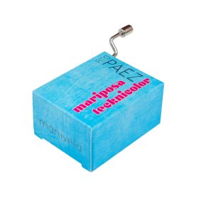 Caja Musical Mariposa tecknicolor - Manivela